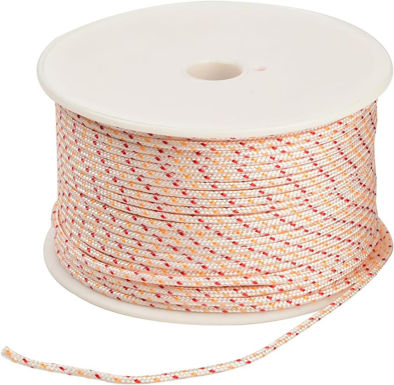Multisland Recoil Starter Rope Pull Cord, 100m / 4mm Pull Starter Rope for Craftsman Husqvarna Stihl Honda Lawn Mower Chainsaw Trimmer Edger Brush Cutter Engine Parts - Image 1